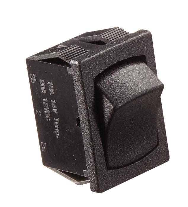 SPST On/Off Rocker Switch  Black