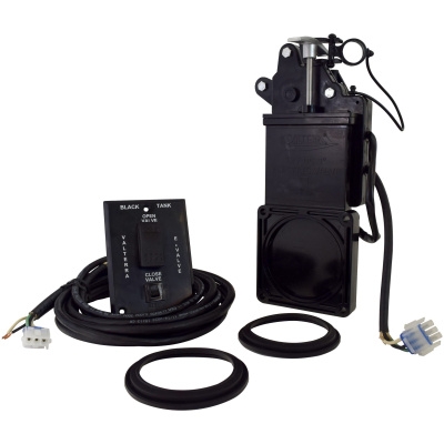 E-VALVE ELECTRIC WASTE VALVE SYSTEM w/ Switch 3"  No Fittings  Boxed