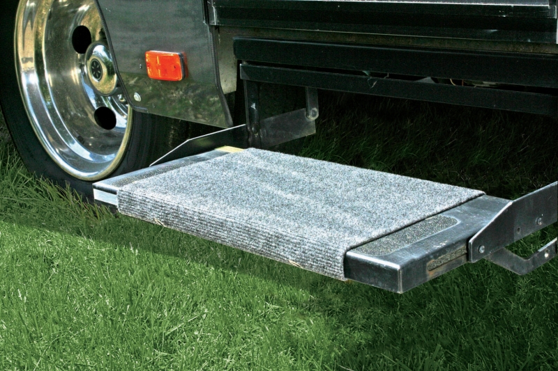 RV STEP RUG 18" - GRAY