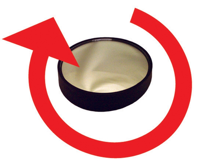 MIRROR 3-3/4" STICK ON ROUND ADJUSTABLE
