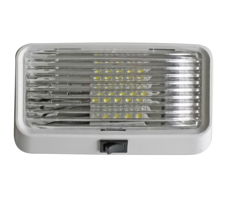 LED Porch Light w/ On/Off Switch - Clear