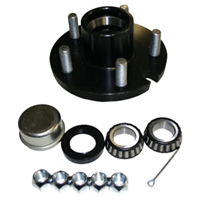 1" SPINDLE  545  1250 LB. CAPACITY - 5 LUG HUB 44643  BEARING