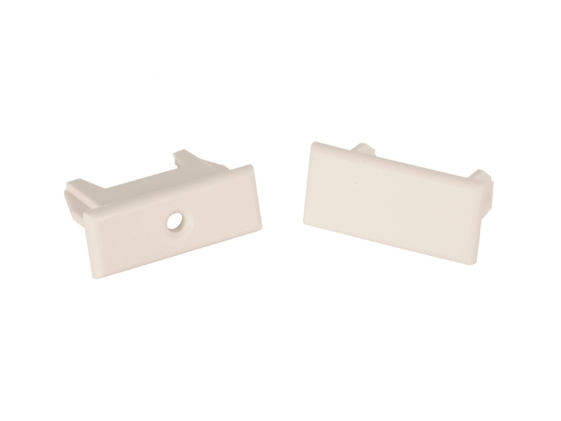 Pleated Shade Rail Ends - Oyster