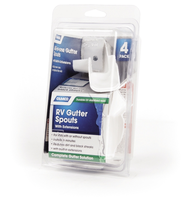 Extension Rain Gutter Spout  - White