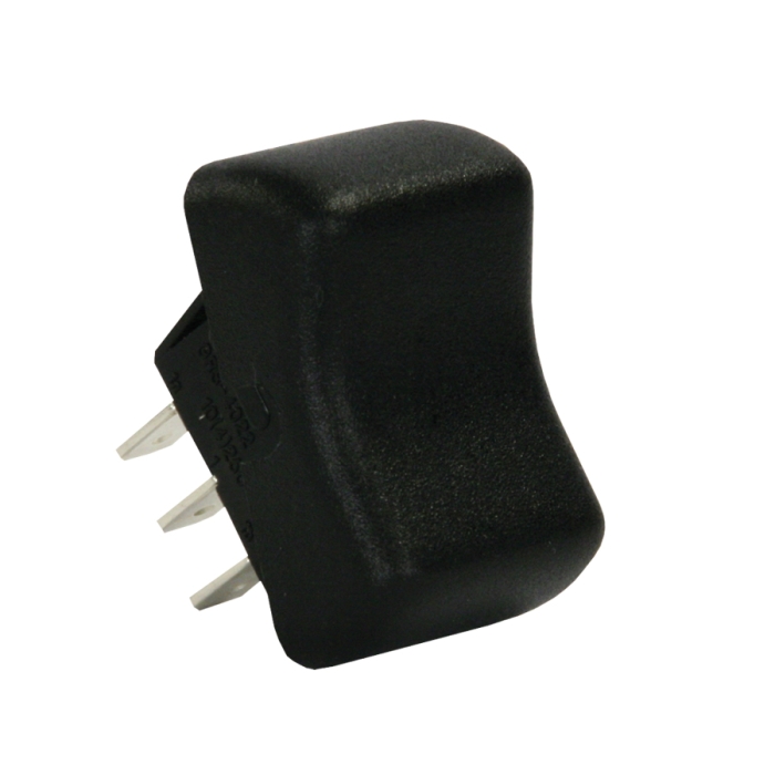 S P S T ON/ OFF MOMENTARY ROCKER SWITCH  BLACK