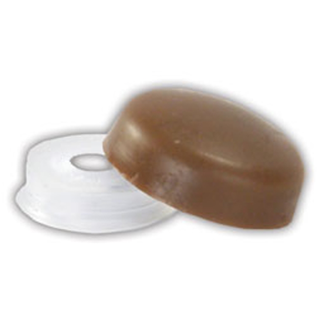 SCREW COVERS BROWN - 14/PK