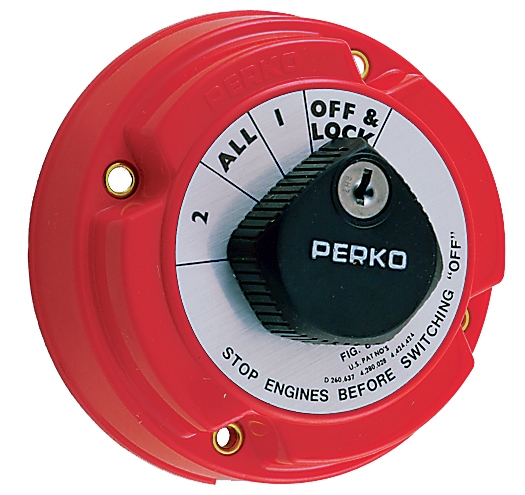 IGNITION PROTECTED BATTERY SELECTOR SWITCHES - WITH KEY LOCK ASSEMBLY