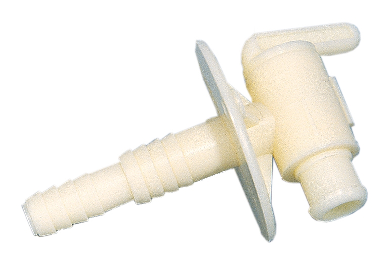 DUAL-SIZE RV DRAIN VALVE - WITH FLANGE