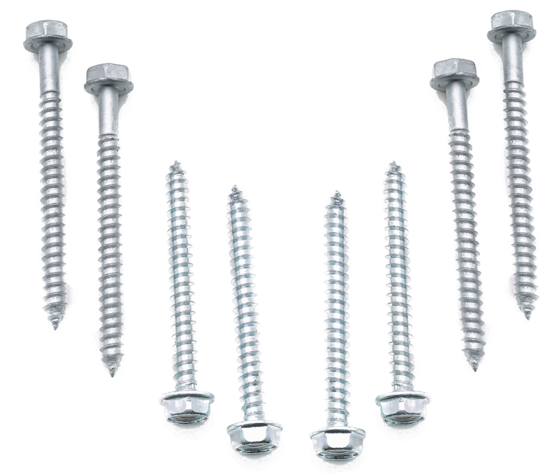 LAG SCREWS FOR TOP & BOTTOM BRACKET - 8 PER PKG