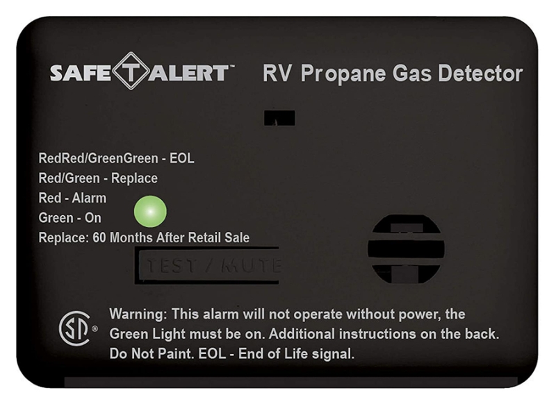 Propane Gas Alarm 12V-Black