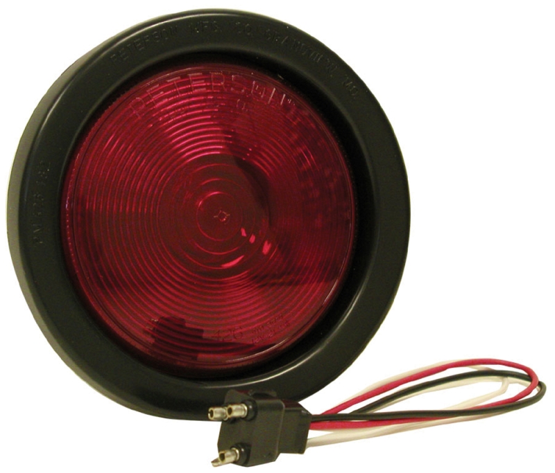 SUBMERSIBLE STOP/TURN/TAIL LIGHT ROUND SEALED 4" - RED