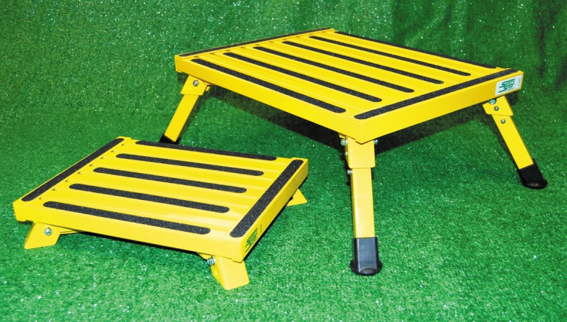 Small Folding Safety Step Yellow