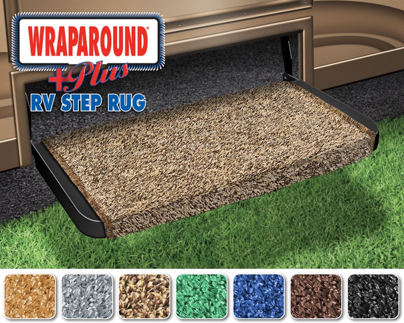 20" WRAPAROUND + PLUS RV STEP RUG - BROWN