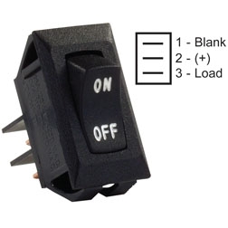 LABELED  ON/OFF  SWITCH  BLACK  1/Pack