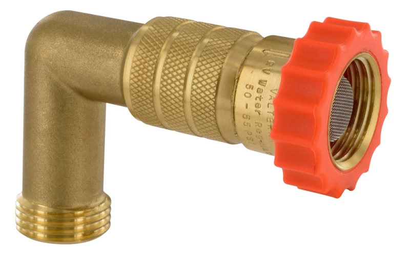 WATER REGULATOR 90 DEGREE WITH HOSE SAVER