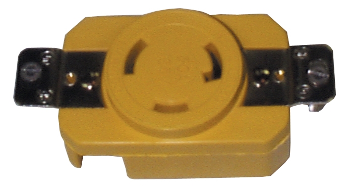 RECEPTACLE - 30A-125V YELLOW - 305 CRR
