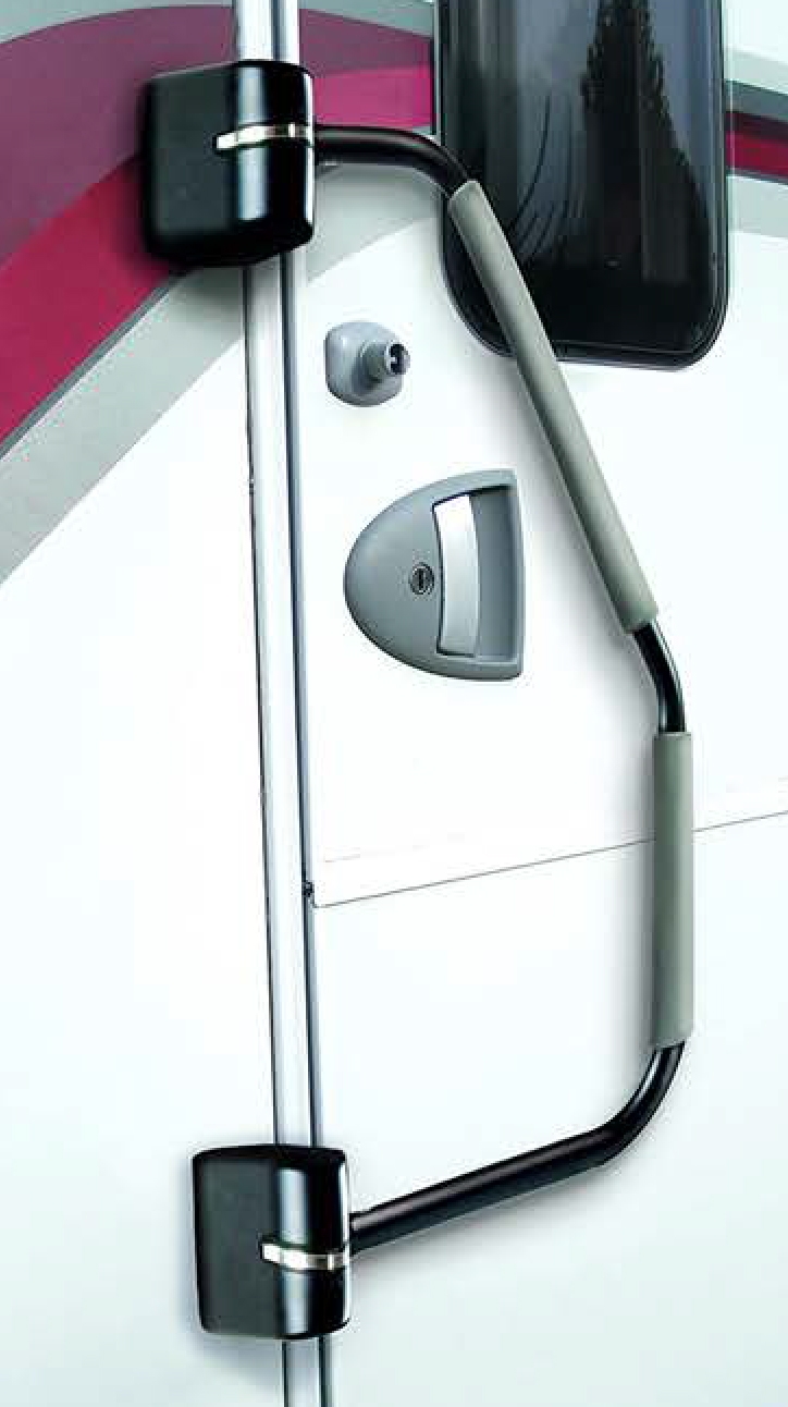 LARGE SECURITY HAND RAIL - BLACK