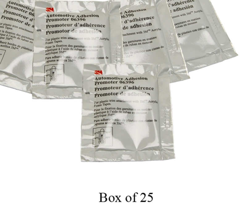 Automotive Adhesion Promoter Sponge Applicator Packet  2.5 cc 25 packs per box