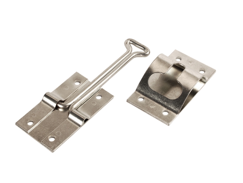 Entry Door Holder - T-Style 4" Zinc