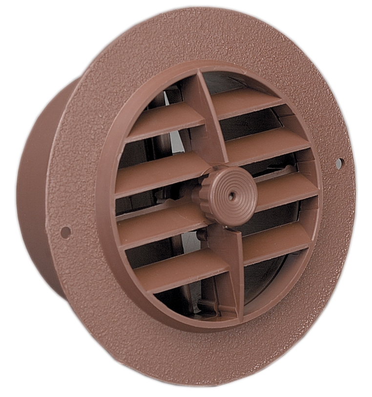 ROTAIRE REGISTER DAMPERED - WALNUT