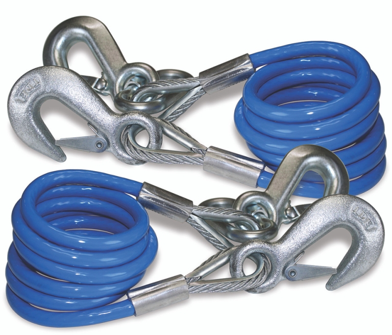 COILED CABLES WITH 2 HOOKS 6K - 1 PAIR