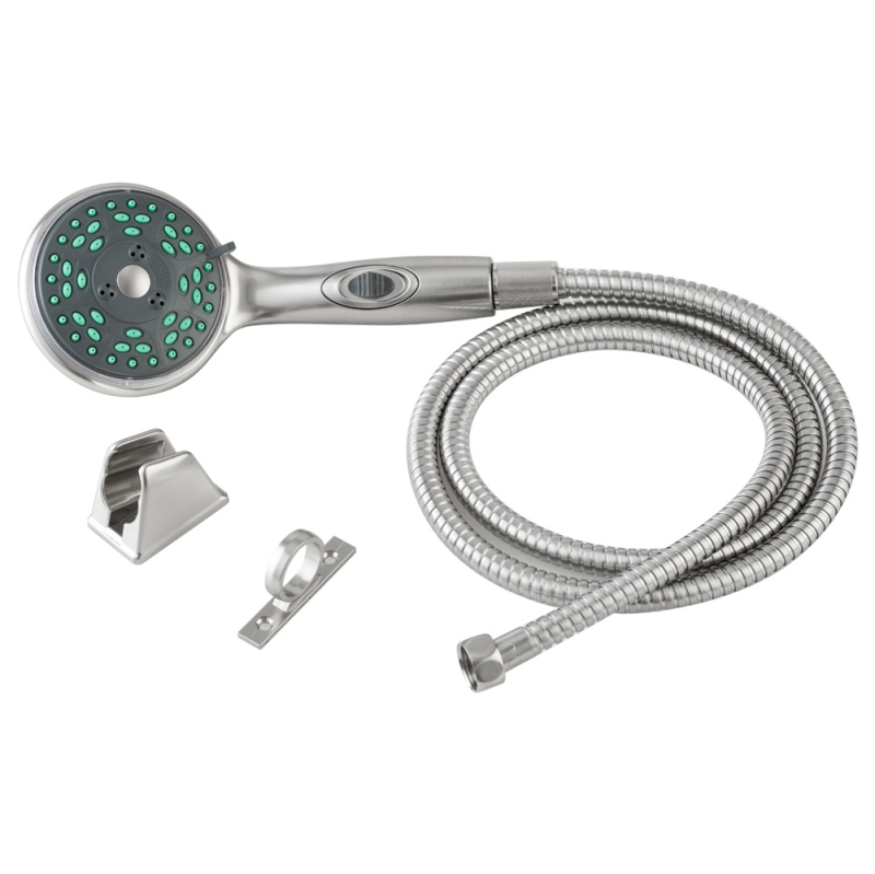 Premium RV Hand Held Shower Wand & Hose Kit - Brushed Satin Nickel