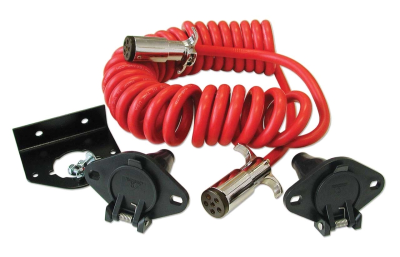 6 WIRE FLEXO-COIL WITH PLUGS & BRACKET