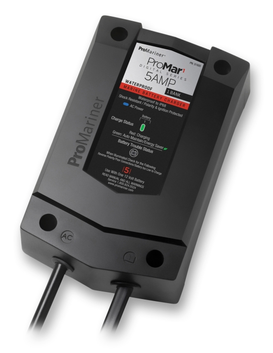 PROMAR 1DS BATTERY CHARGER 1 BANK 5 AMP WATERPROOF