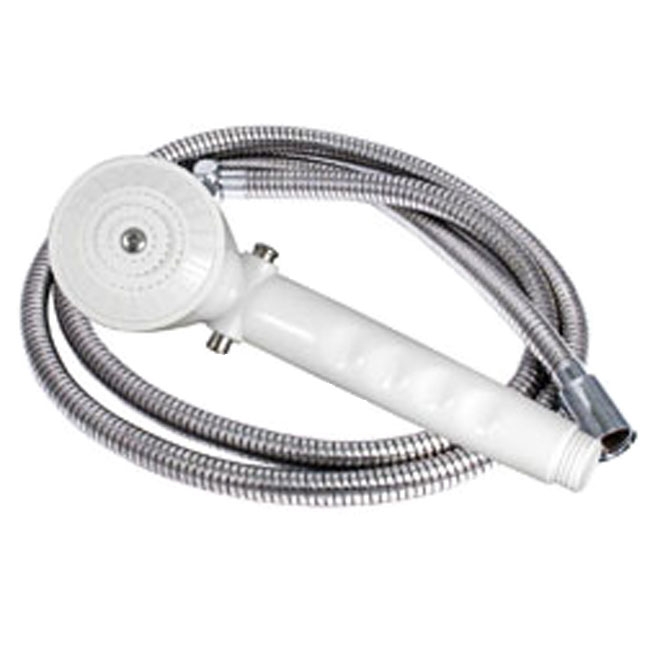 SHOWER HAND SET WHITE W/60" METAL HOSE CLASSIC