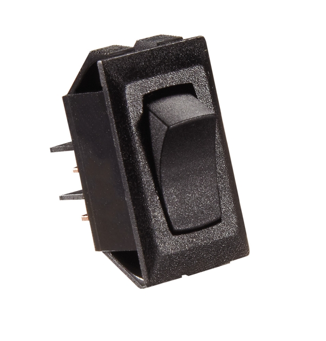 Rocker Switch  Black 10 Amp Mom On/Off SPST