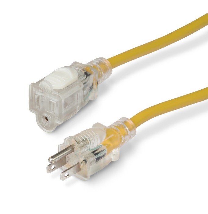 Locking Extension Cord 25' 14/3 15 Amp