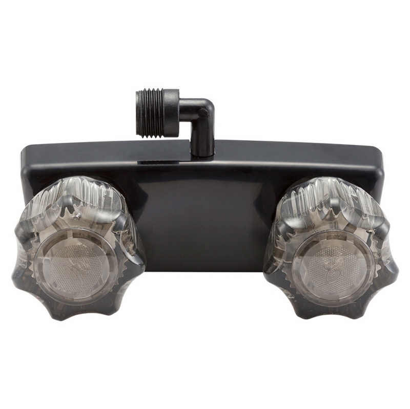 RV Shower Faucet for Exterior Shower Boxes - Black