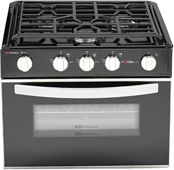 Range 3 Burner  17" Black