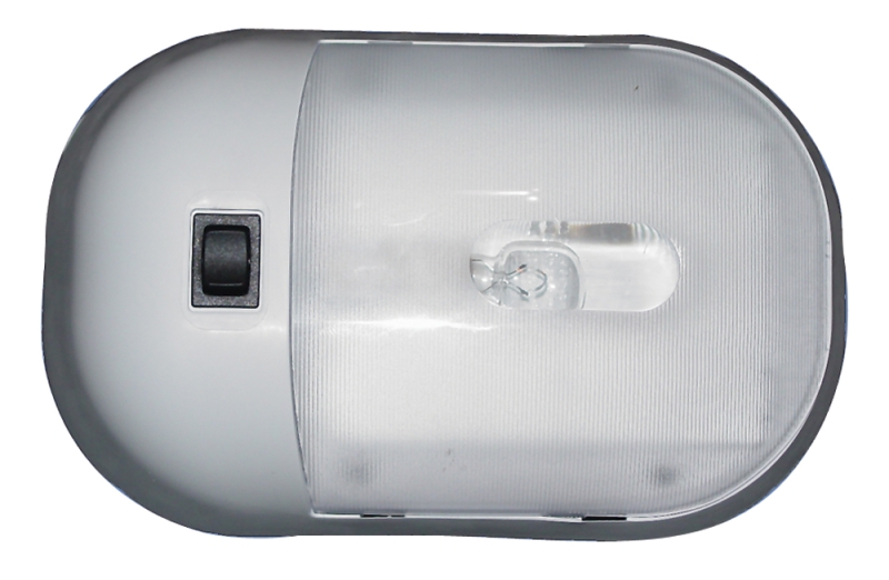 DOME LIGHT SINGLE 7-7/16" X 5-3/4" X 1-7/8" ROCKER SWITCH
