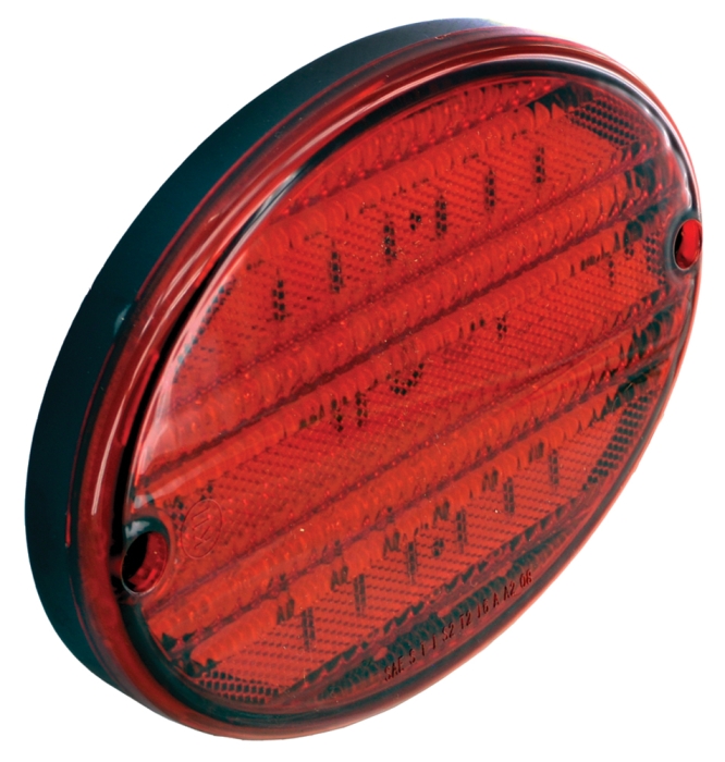 LED STOP/ TURN/ TAIL LIGHT ROUND WATERPROOF - RED