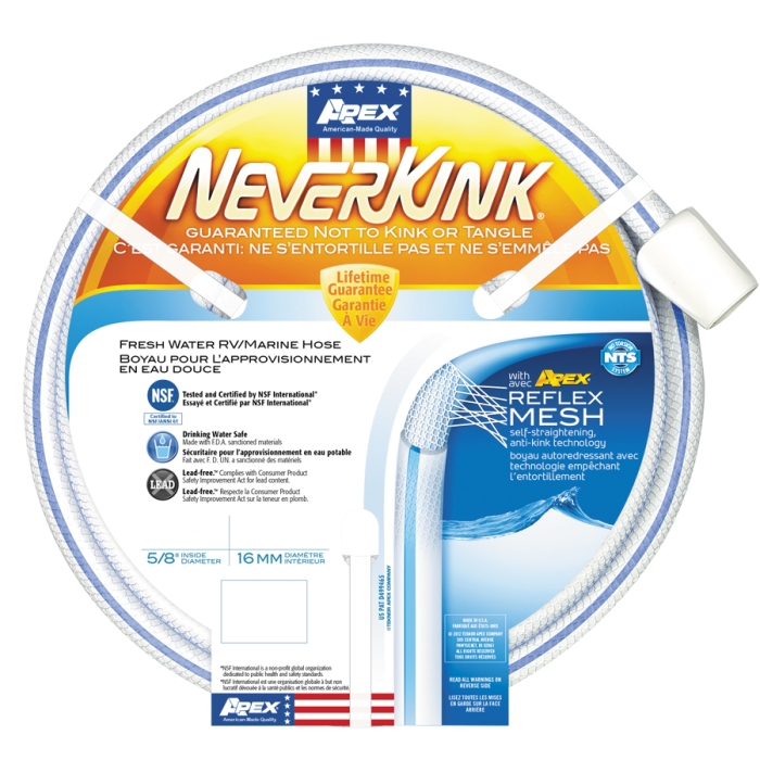 WATER HOSE NEVERKINK 5/8" X 75'