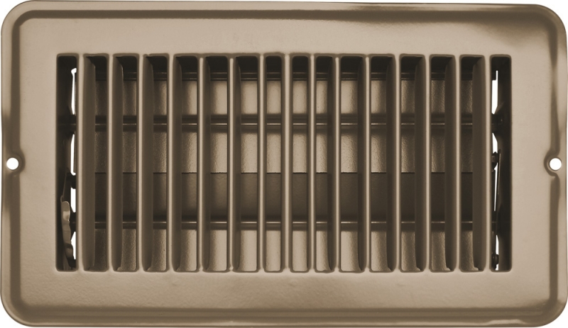 Vent Register  Tan  Metal  Dampered  4 x 8"