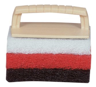 Starbrite Scrub Kit Handle  3 Pads