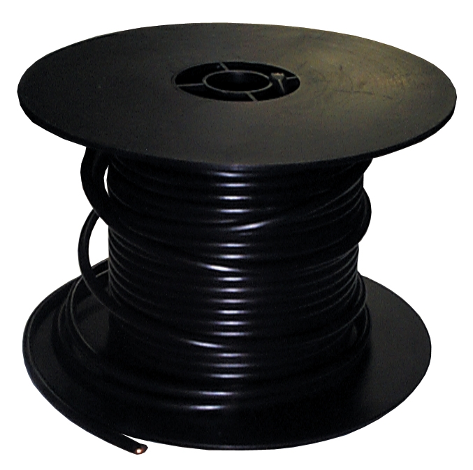 10 GAUGE WIRE - 100' SPOOL  BLACK