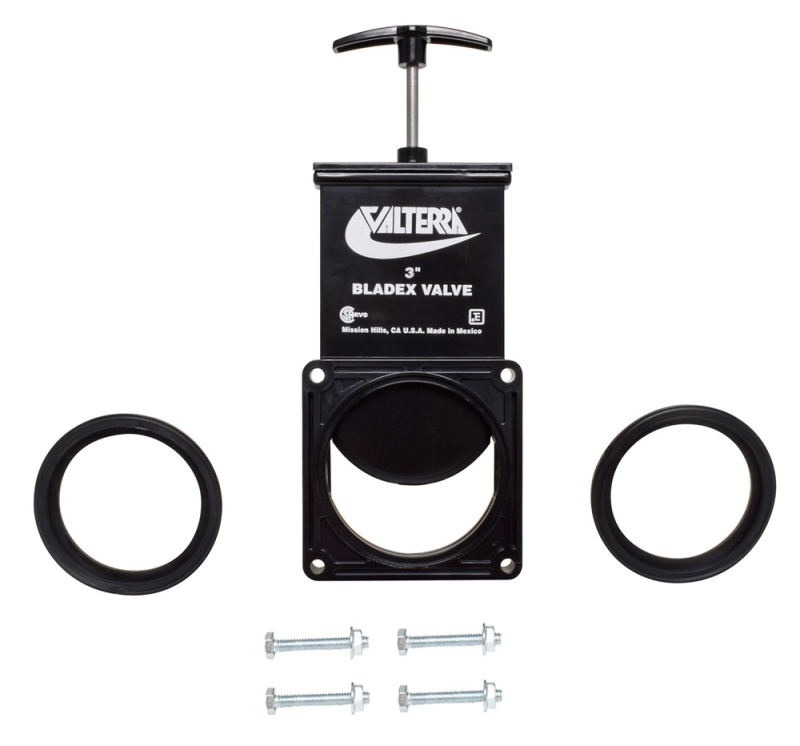 Waste Valve - 3" Valve w/ Plastic Handle