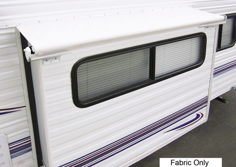 Universal Slideout Fabric 76" x 42" Extension White Vinyl
