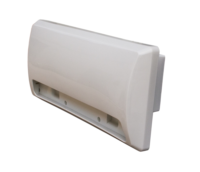 OUTSIDE VENT W/ LOCKABLE DAMPER - White