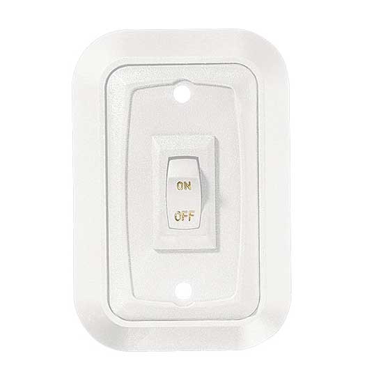 Wall Plate Switch  White  Single