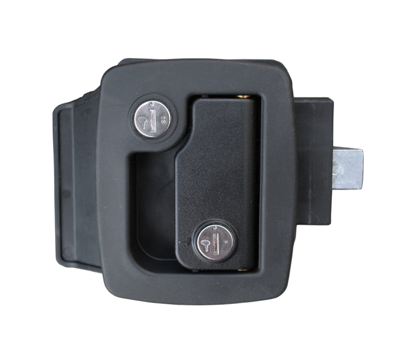 BAUER DOOR LATCH W/KEYS - BLACK