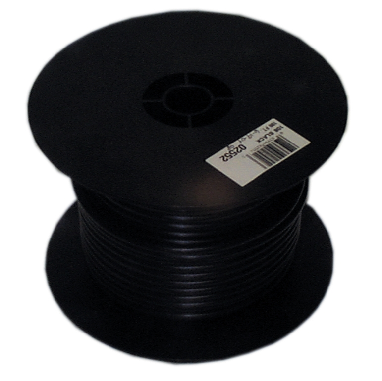 8 GAUGE WIRE - BLACK 100' SPOOL