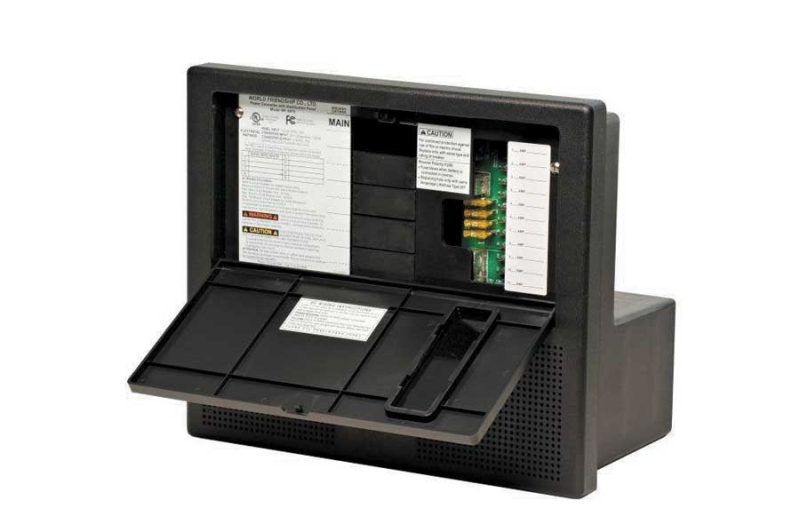 Auto Detect Distribution Center for 30 Amp Service - 65 Amp DC Output w/11 Circuits  Black