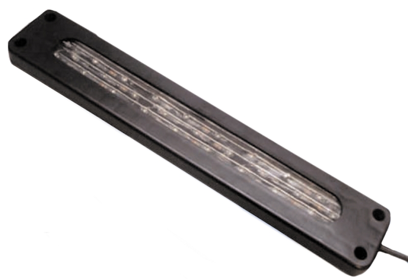 WHITE LED VERSA-BRYTE LOCKER LIGHT 9" W/ BLACK HOUSING