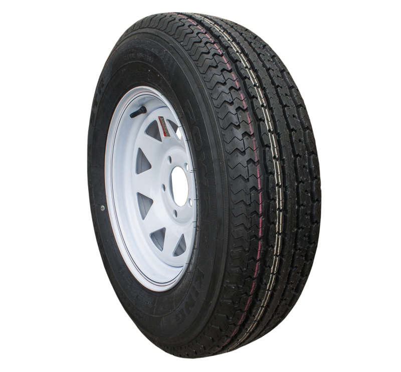 Tire & Wheel 205/75r 14C Tire  14' 5h WHITE SPOKE WHEEL