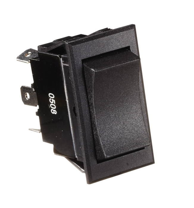 Rocker Switch  Black Mom On/Off Mom On DPDT