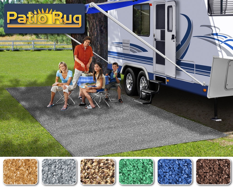 Patio Rug 6' x 15' - Stone Gray